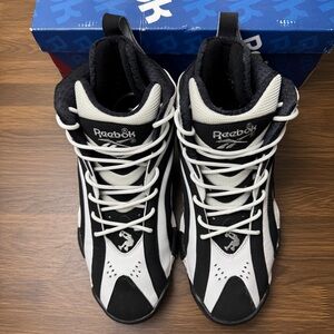 Reebok Shaqnosis OG Size 9 Classic Men Shoes V48350 Black/White